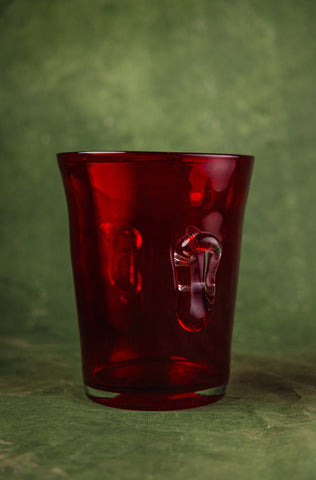 Mid-Century Ruby Red Murano Champagne Bucket