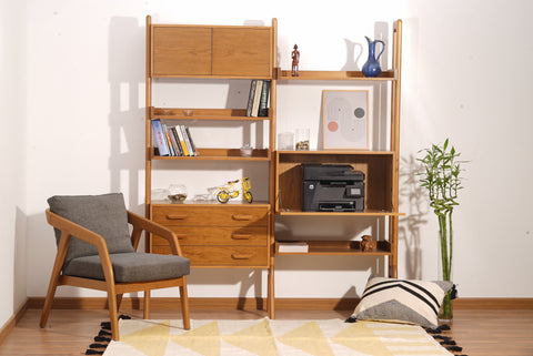 LEVANDE - Midcentury Modern Bookcase / Bookshelf