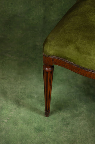 Pair of Green Gustavian Chairs