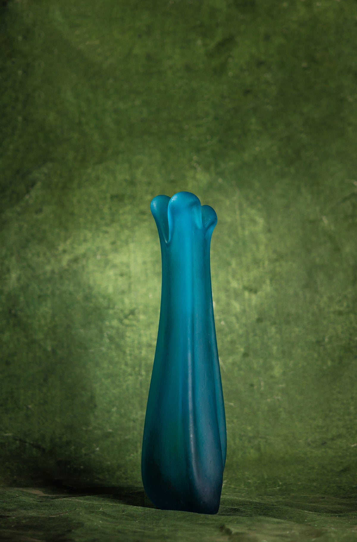 Mid-Century Soothing Blue Murano Vase