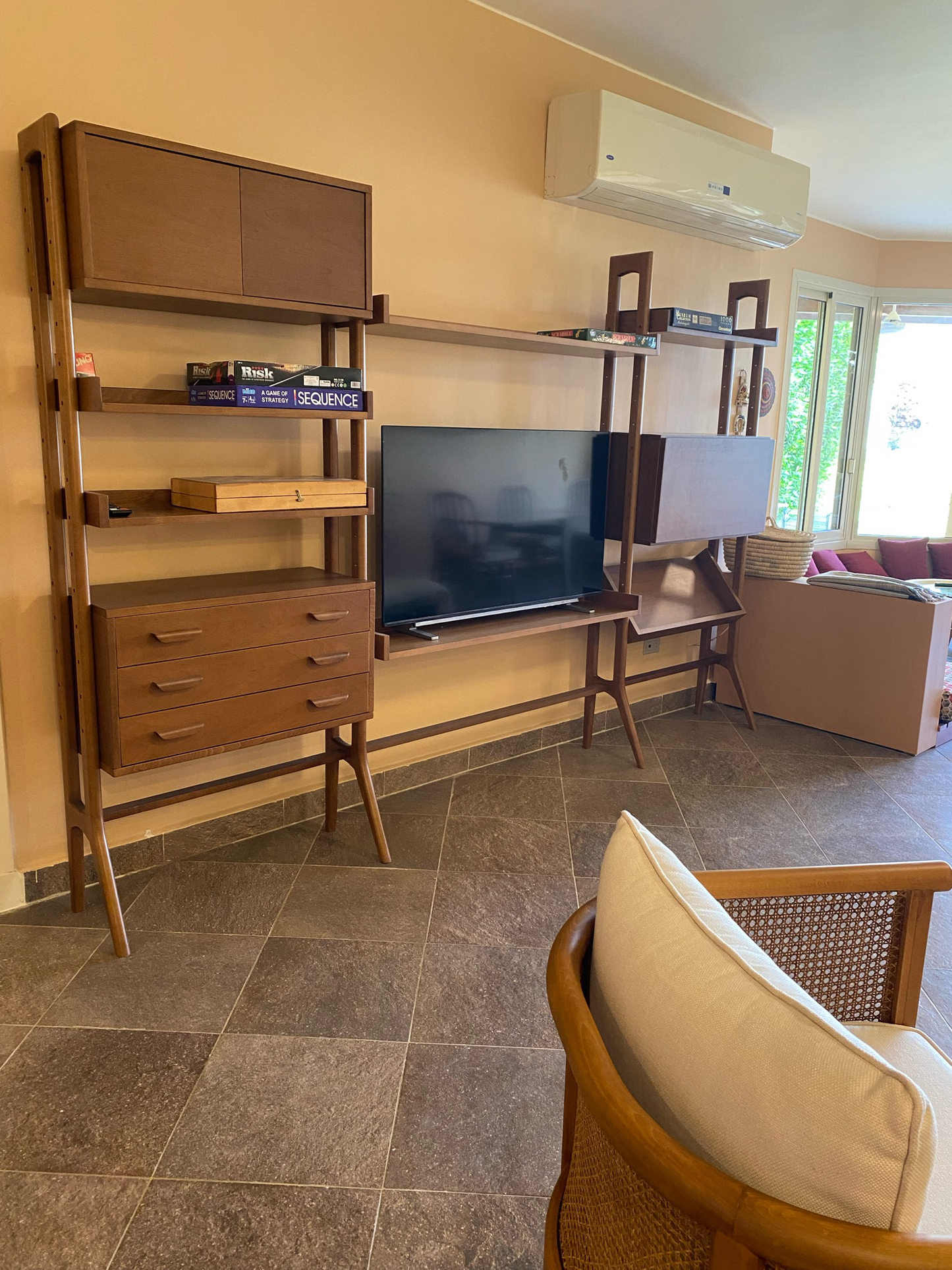 LEVANDE - Midcentury Modern Bookcase / Bookshelf