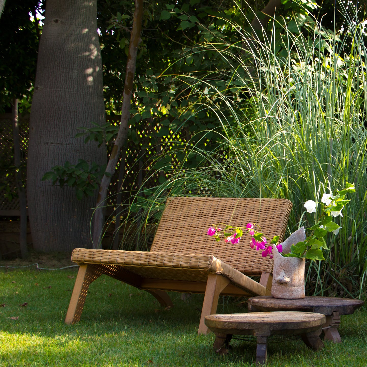 Low Bamboo Chair