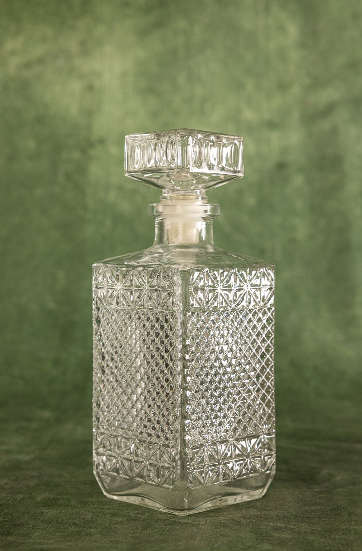 Diamond Accented Glass Decanter