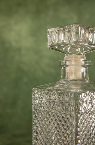 Diamond Accented Glass Decanter