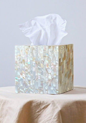 All Pearly Square Tissue Box