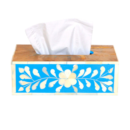 Blue Moroccan Tissue Box