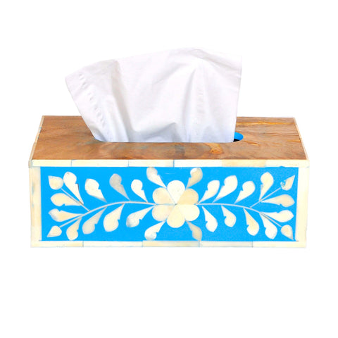 Blue Moroccan Tissue Box