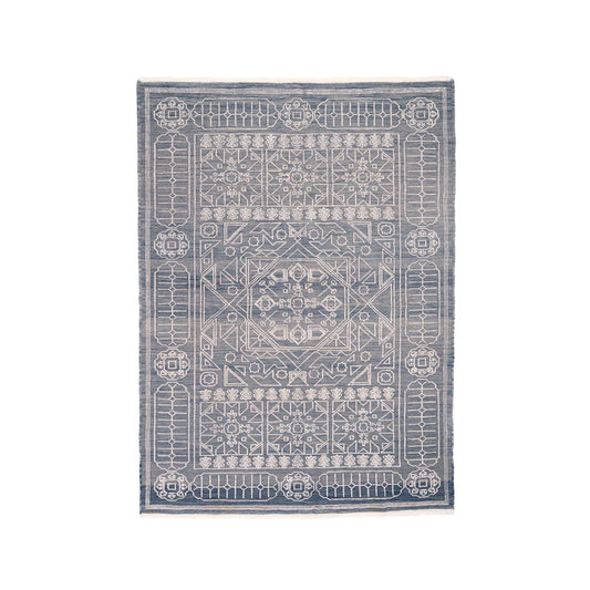 Blue Pendant Hand-knotted Carpet