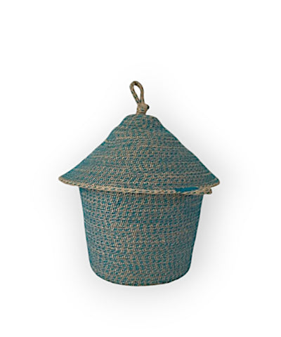 Chinat Jute Basket With Lid
