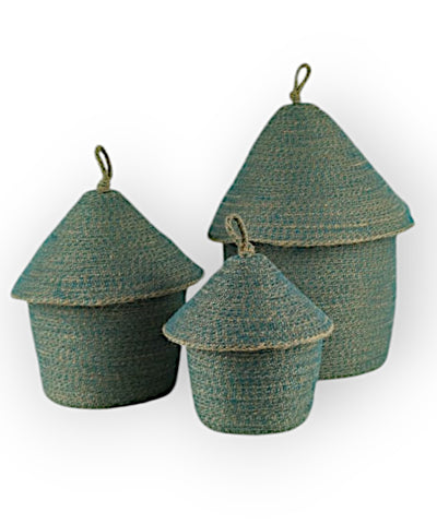Chinat Jute Basket With Lid