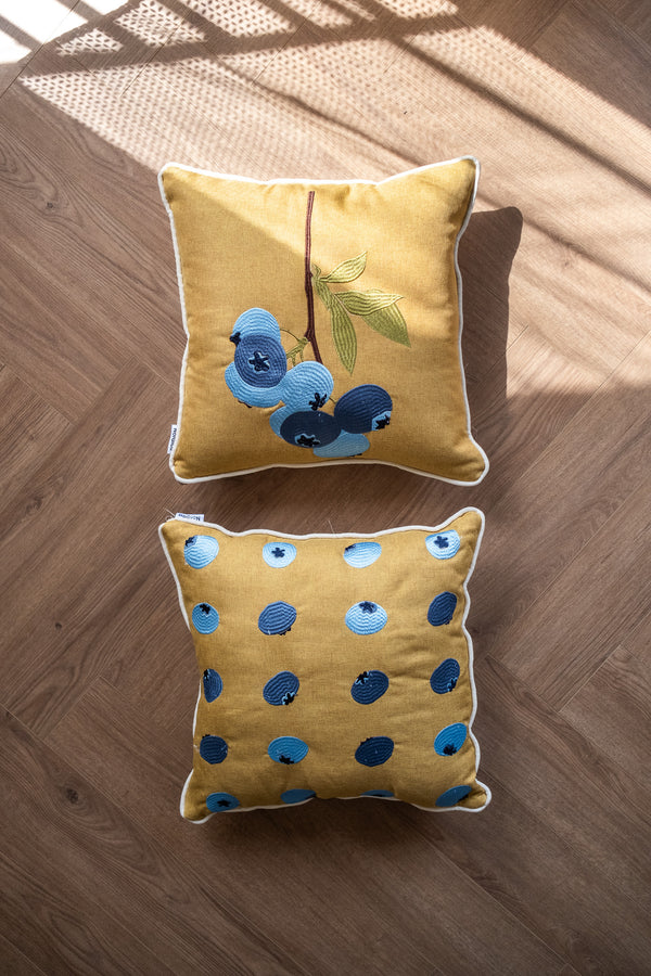 Blueberry Season Pattern Cushion