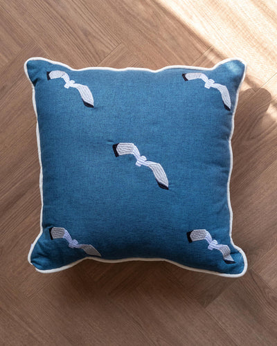 Seagull With A Catch Cushion