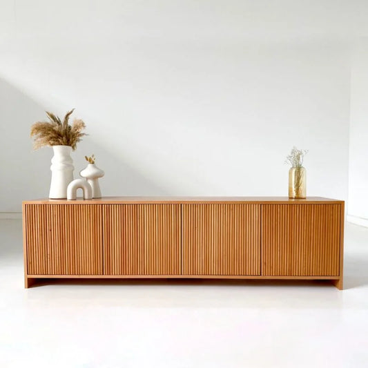 Fluted TV Unit