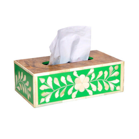Green Moroccan Tissue Box
