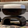 Black Oak Ottoman