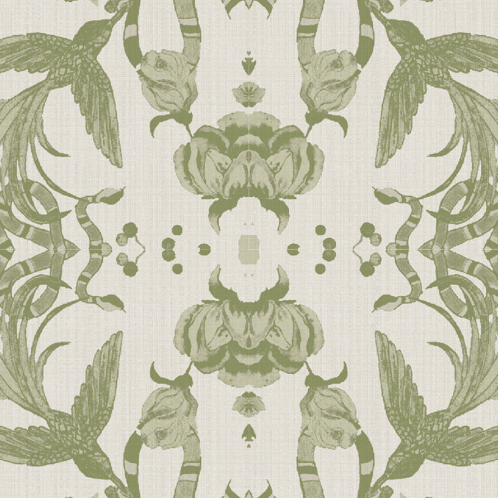 The Olive Hummingbird Cushion