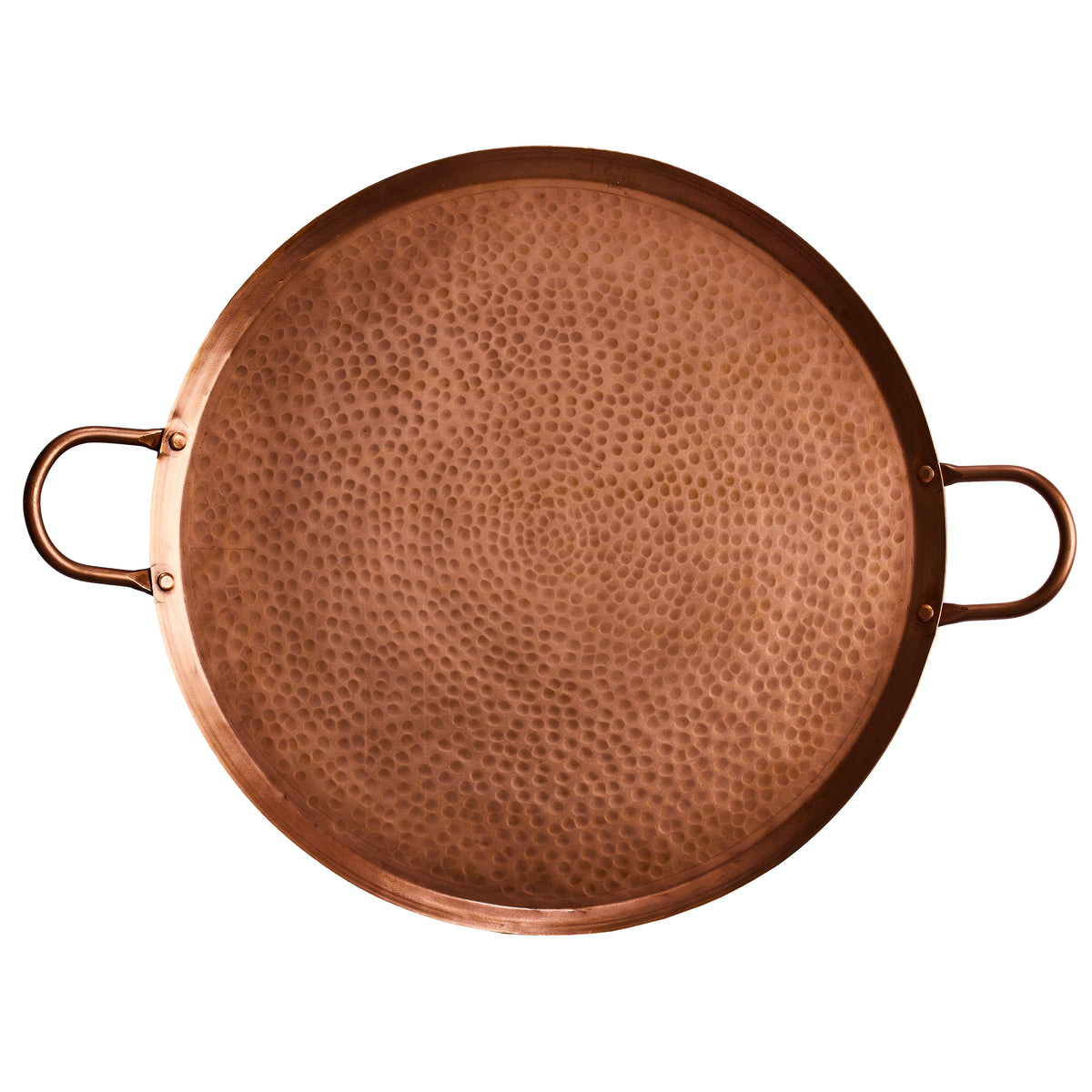 Mio Mazag - Copper Hammered Tray with Handles