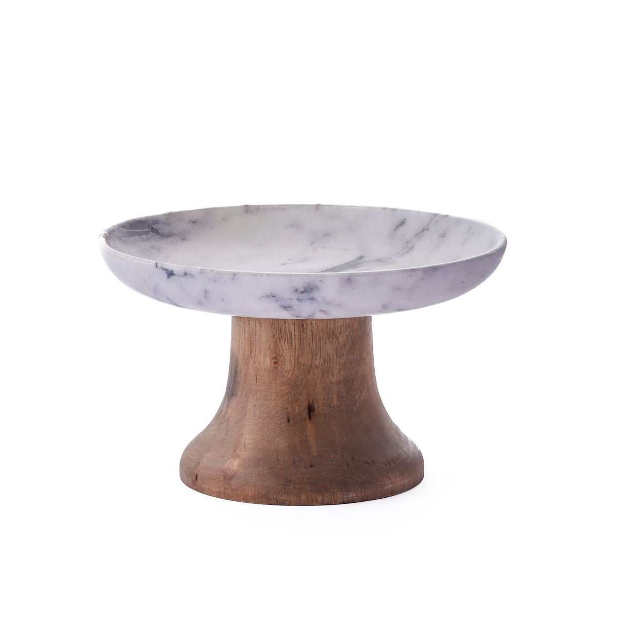 Mio Mazag - Footed Marble x Mango Wood Bowl