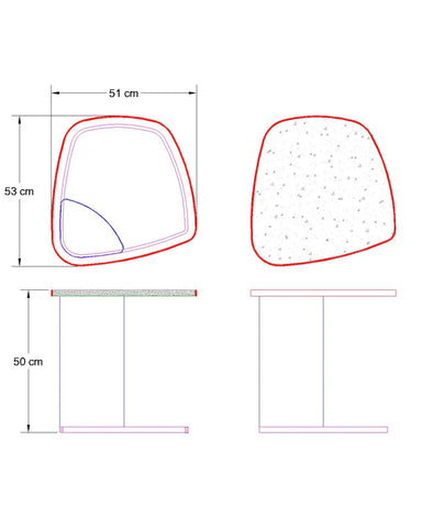L-Shape Curve (Greek Calacatta Blanco Marble)
