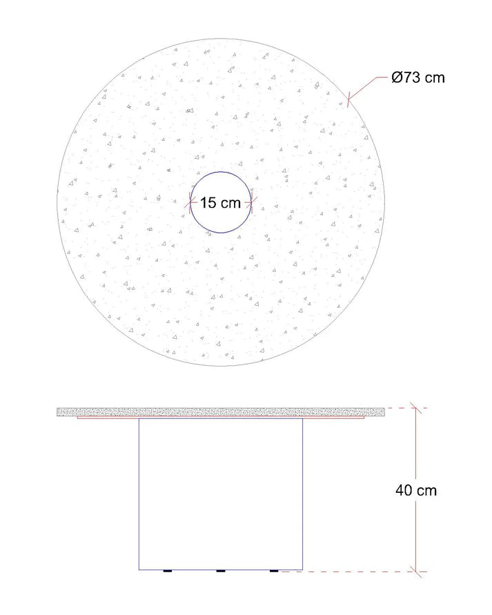 The Classic Travertine (2 Tables-Round & Cone Base)
