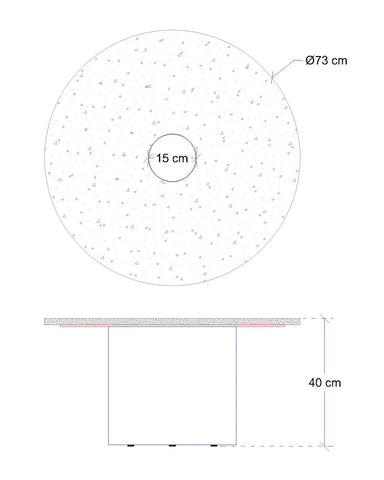 The Classic Travertine (2 Tables-Round & Cone Base)