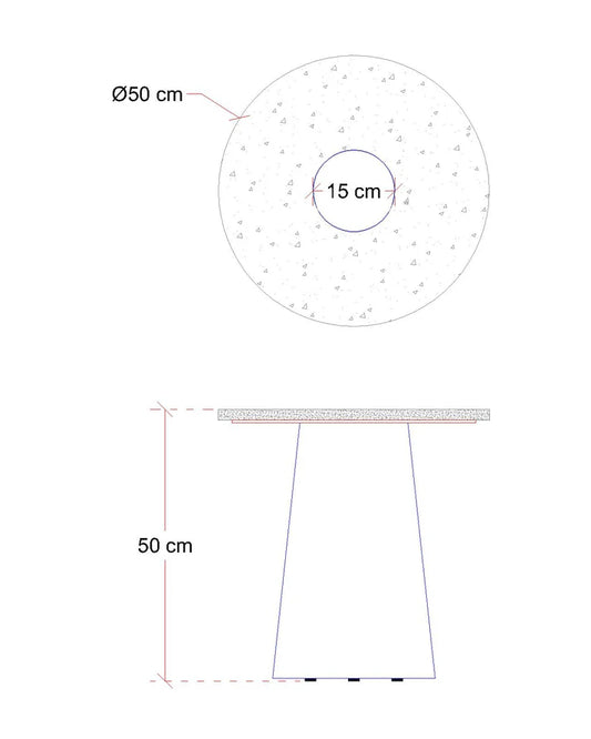 The Classic Travertine (2 Tables-Round & Cone Base)