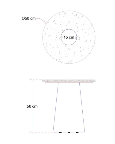 The Classic Travertine (2 Tables-Round & Cone Base)