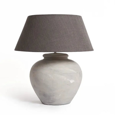 Large Grey Sun Table Lamp
