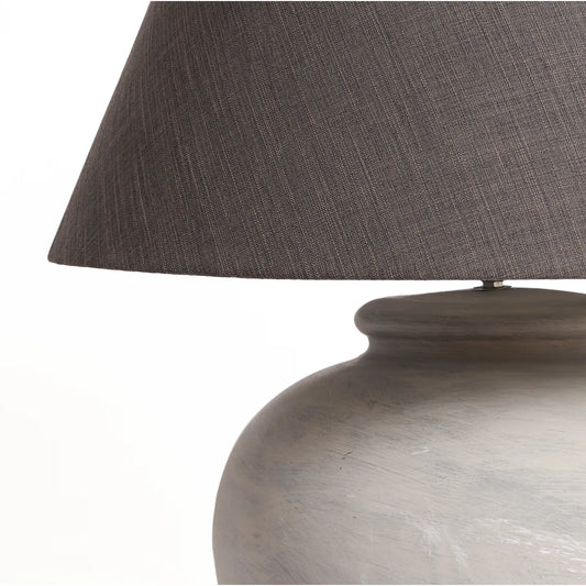 Large Grey Sun Table Lamp