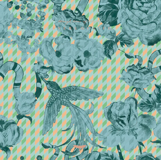 The Blue Hummingbird Cushion