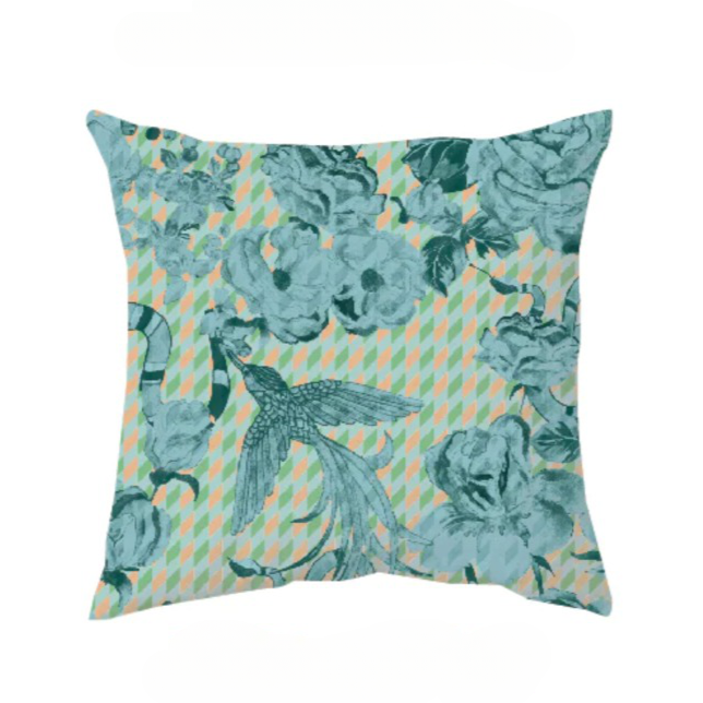 The Blue Hummingbird Cushion