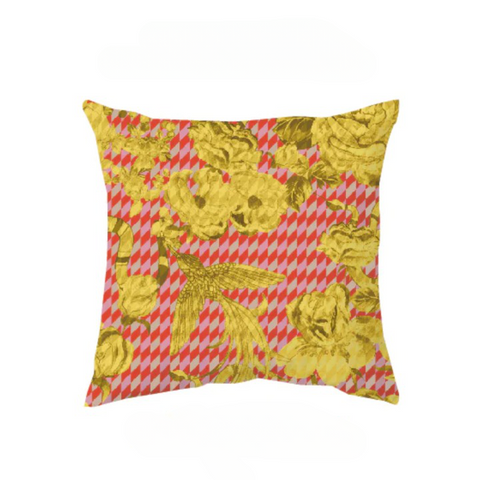 The Yellow Hummingbird Cushion