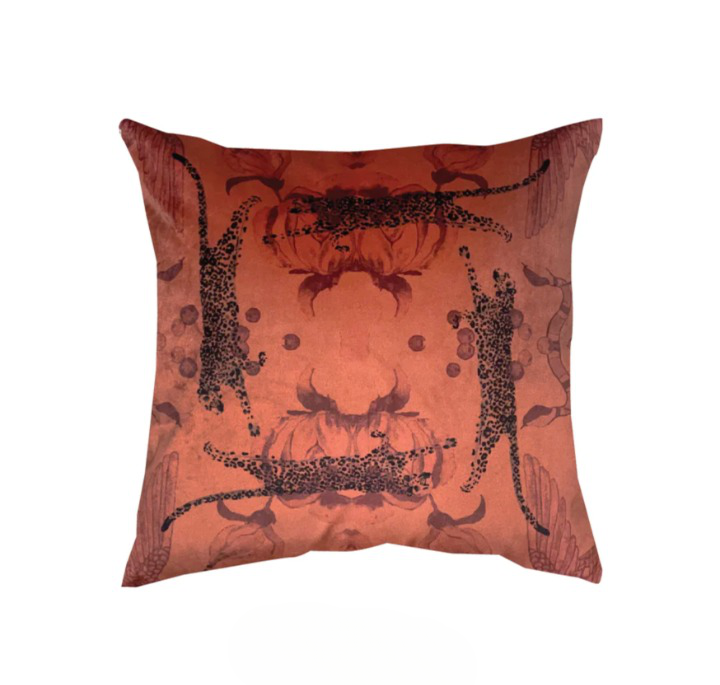 The Velvet Leopard Cushion