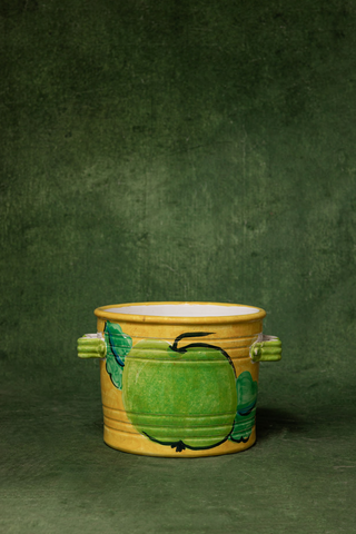 Bellini Pottery Apples Plant Pot