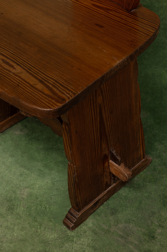 Pair of '70s French Pine Chairs
