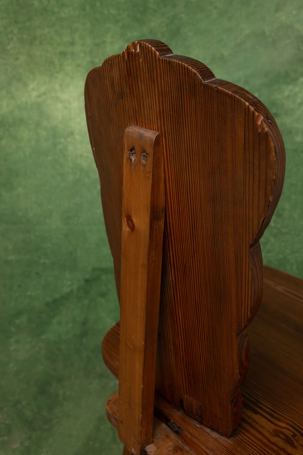 Pair of '70s French Pine Chairs