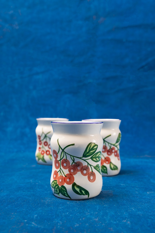 Ceramic FTD, Cherries Candle Jars Set