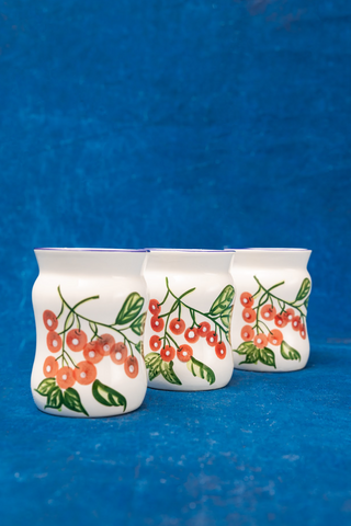 Ceramic FTD, Cherries Candle Jars Set