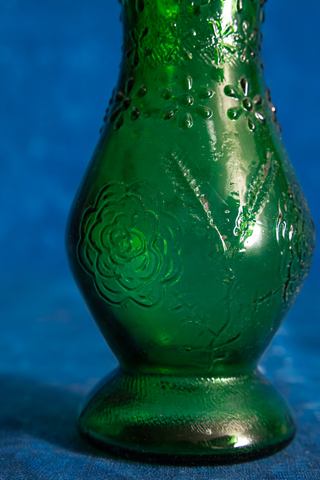 FTD Green Flower Motif Bud Vase