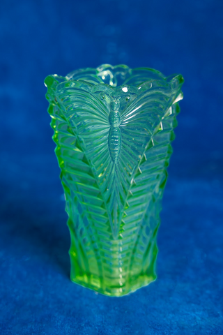 Summer Butterfly Glass Vase