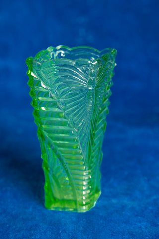 Summer Butterfly Glass Vase