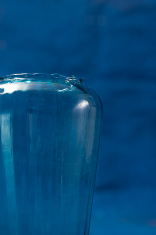 Aqua Murano Glass Vase