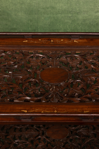 Indian Carved Hardwood Serving Table