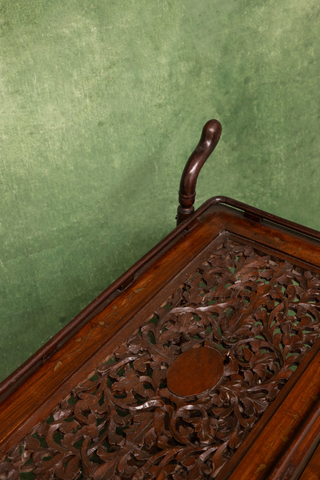 Indian Carved Hardwood Serving Table