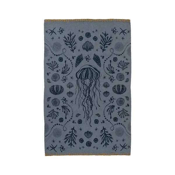 Navy Marine Kilim Rug