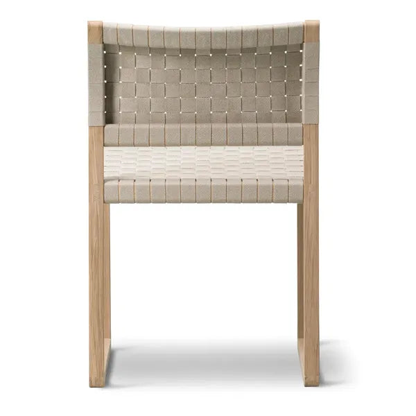 Linen Webbing Chair by Borge Mogensen