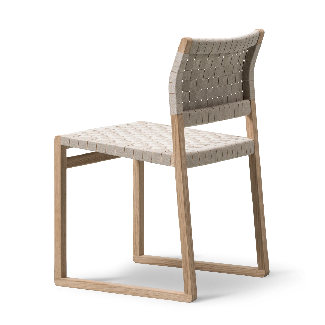 Linen Webbing Chair by B√∏rge Mogensen