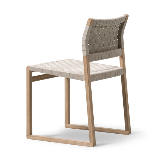 Linen Webbing Chair by B√∏rge Mogensen