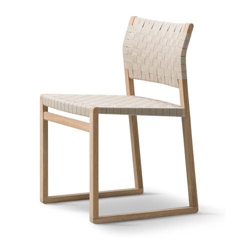 Linen Webbing Chair by Børge Mogensen