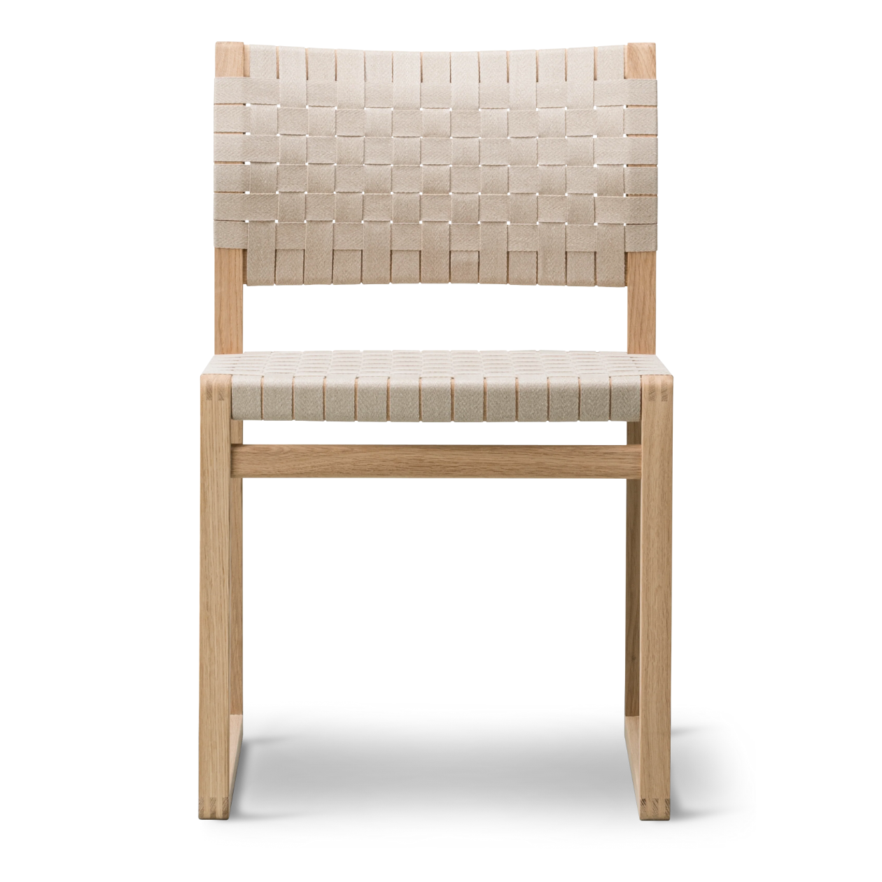 Linen Webbing Chair by B√∏rge Mogensen